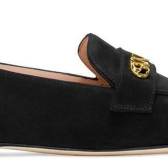 STUART WEITZMAN "PAYSON" BLACK SUEDE LOAFER 7.5M - Picture 3 of 8